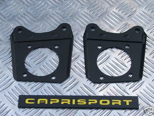 Capri & Escort rear axle disc conversion brackets 13"